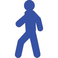 Kaizen Market Zemin Işaretleme Bandı Adam Şekil (16 Lı Paket)