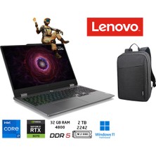 Lenovo Loq I7-13650HX 32GB 2 Tb SSD 15.6" Fhd 144Hz Rtx 5070 8gb Gddr7 W11PRO 83JE00D0TR Duddi Çanta
