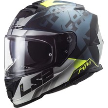 Ls2 Storm 2 Sprınter Mat Siyah-Gri-Cobalt Kask