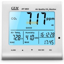 Cem DT-802 Hava Kalitesi Ölçüm Cihazı - Karbondioksit Ölçer
