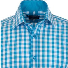 Oscar Banks Kareli Uzun Kollu Erkek Gömlek