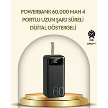 Shopwave Tüm Cihazlarla Uyumlu LED Fenerli 4 Çıkışlı Powerbank