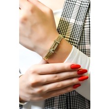 Taşlı Tasarım Bileklik 14 Ayar A066097