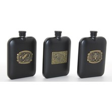 Meks Paslanmaz Çelik Kabartmalı Tekli 6 Oz Matara