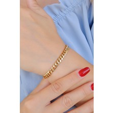 Süzme Model Bileklik 14 Ayar A085017