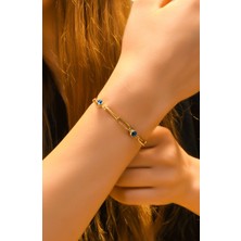 Ravi Pırlanta Nazar Boncuklu Şans Bilekliği 14 Ayar A058857