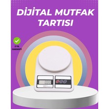Shopwave Beyaz Plastik Dijital Mutfak Tartısı – 24X16.8X1.5CM