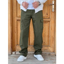 Enk 2026 Vintage Erkek Kargo Baggy Krem/haki/siyah