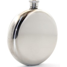 Meks Paslanmaz Çelik Yuvarlak 8 Oz Tekli Matara Çelik Renk