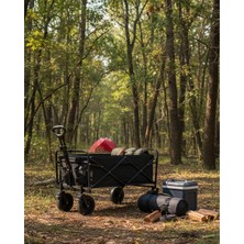 Astraltech Çok Amaçlı Katlanabilir Kamp Arabası Bahçe Alışveriş Taşıma Vagonu