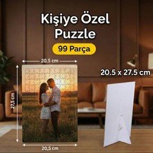 CraftMoris Kişiye Özel 99 Parça Standlı Puzzle - Fotoğraflarınız, Anılarınız Puzzle Olsun!