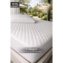 Hig Store Ultra Premium Collagen Sıvı Su Geçirmez Fitted Yatak Koruyucu Alez Tek/çift/battal/yastık Boy