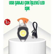 Shopwave Çok Işlevli USB Şarjlı Anahtarlık Fener