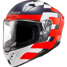 Ls2 Thunder Karbon Allıance Kırmızı-Mavi-Beyaz Kask