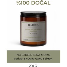Radika Aromatherapy Doğal Soya Mumu | No Stress | Rahatlatıcı ve Stres Azaltan Koku