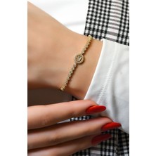 Ravi Pırlanta Suyolu Baget Bileklik 14 Ayar A066158