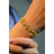 Üç Sıra Dorika Bileklik 22 Ayar AT03158