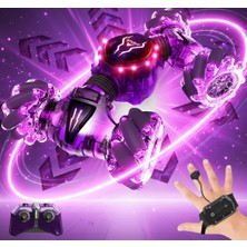 Mj Toys Uzaktan Kumandalı Şarjlı LED Işıklı Bilekten Kontrollü Araba Akrobat Drift Stunt 4x4 Oyuncak Araba