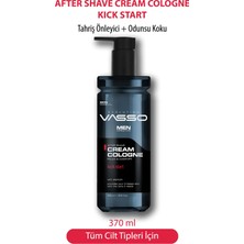 Vasso Tıraş Sonrası Tahrişi Önleyici Kremli Kolonya (Balsam) Vasso Men Kick Start 370 ml 8699216347430