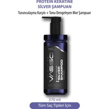 Vasso Turunculaşma Karşıtı Tonu Dengeleyen Keratinli Mor Şampuan -keratin Silver Shampoo 370 ml 8699216349014