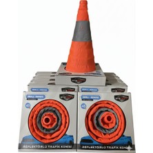 Otocraft Katlanabilir Trafik Konisi 10 Adet
