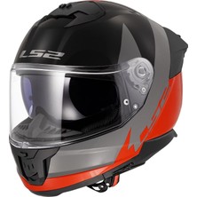 Ls2 Stream 2 Thunderbız Gri-Turuncu Kask