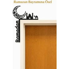 Yapı3D Ramazan Kapı Üstü Dekoratif Süs | Ay, Cami ve Deve Figürlü Duvar & Kapı Çerçeve Süsü | Ramazan Bayramı Özel Ev Dekorasyonu
