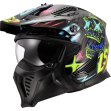 Ls2 Drıfter Rayz Siyah-Mavi Kask