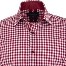 Oscar Banks Kareli Uzun Kollu Erkek Gömlek