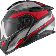 Nexx X.lıfetour Pro Mıle Karbon Beyaz-Kırmızı Kask