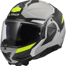 Ls2 Advant 2 Trıple Mat Gri- Siyah-Neon Sarı Kask
