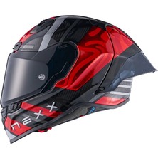 Nexx X.R3R Swırl Karbon Kırmızı Kask
