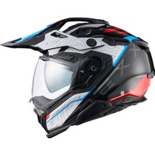 Nexx X.wed 3 Furka Karbon Kırmızı-Mavi Kask