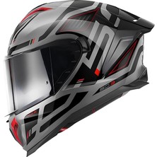 Givi Gıvı 50.3 Quasar Tıtanıum-Siyah-Kırmızı Kask