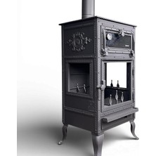 Atmaca Kuzine Soba Atmaca Üç Camlı Lüks Fırınlı Şömine