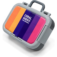 Coral High Kids Renkli Çizgili Desenli Paslanmaz Çelik Beslenme Kabı 39181