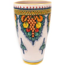 Handmade Craft Group Marsala Küp Seramik Saksı Orta Boy