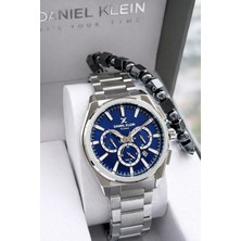 Daniel Klein Erkek Kol Saati 30 Metre Suya Dayanıklı Çelik Kordon + Bileklik Hediyeli VS.BLKT.0843