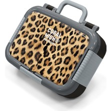 Coral High Kids Kahverengi Leopar Desenli Paslanmaz Çelik Beslenme Kabı 39188