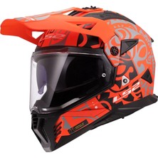 Ls2 Pıoneer 2 Rangı Mat Turuncu Kask M Beden Yüksek Performanslı KPA Malzeme ile Güvenli Koruma