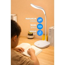 Telvesse Şarjlı Masa Lambası Işık Ayarlanabilir Ders Çalışma Okuma Işığı Beyaz Işık GY002