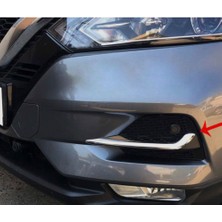 Nissan Qashqai 2017 ve Üzeri Sis Far Çerçevesi 2 Parça Paslanmaz Çelik