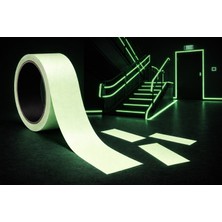 Kaizen Market Fosforlu Yönlendirme ve Güvenlik Bandı 50MM (Karanlıkta Parlayan)