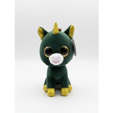 Tigoes TY Beanie Boos Yeşil Unicorn TY Oyuncak Pelus 15 cm