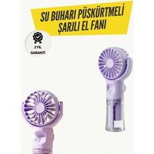 Shopwave Mini Masaüstü ve El Tipi Buğu Fanı – Su Depolu, Şarj Edilebilir, Nemlendirici Özellikli