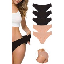 Royaleks 5 Adet Kadın Dikişsiz Lazer Kesim Esnek Iz Yapmayan Külot S2