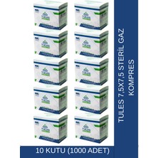 Tules 7,5x7,5 Steril Nonwoven Gaz Kompres 10 KUTU(1000 Adet)