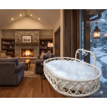 Missidea Vantuzlu Kedi Cam Yatağı Hamak – Krem