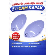Arçelik Aspiratör Davlumbaz Lamba Camı Muhafaza Kapağı ( Işık Ampul Kapağı )