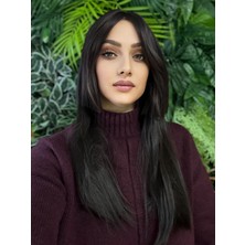 Aura Peruk Koyu Kahve Tonunda Düz Perçemli Şahane Görünüme Sahip Liza Modelimiz